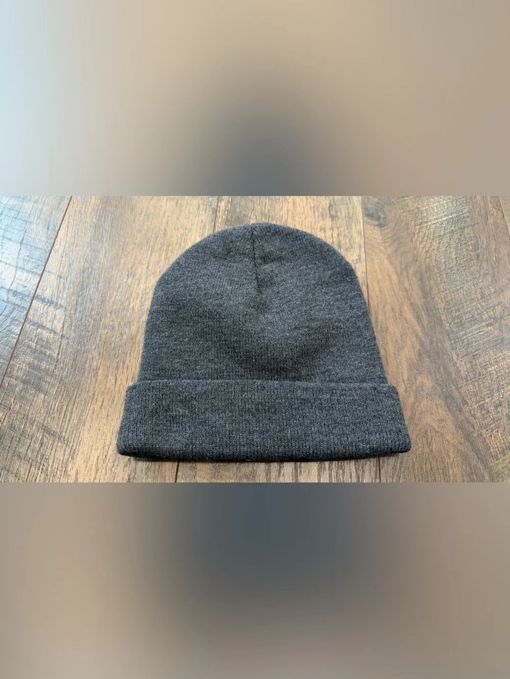 Carhartt Youth Beanie Charcoal Gray Rib Knit Hat One Size Kids Logo Outdoors